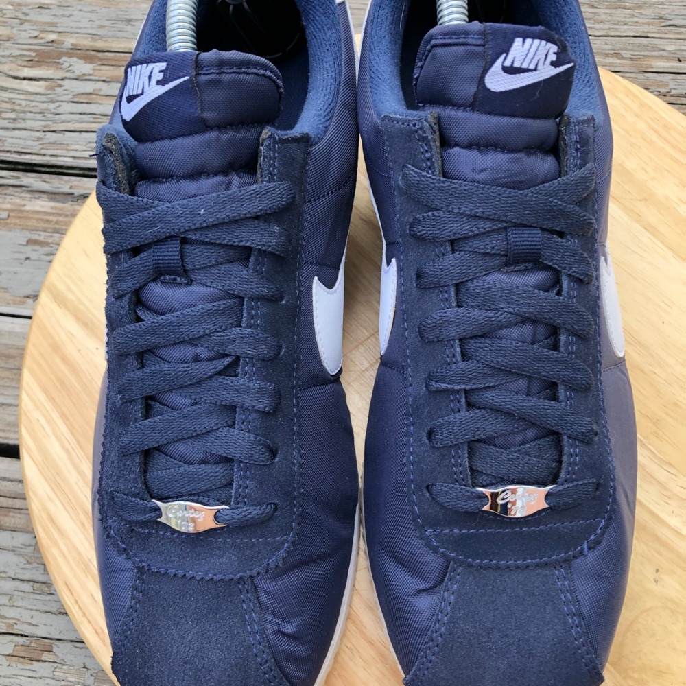 Nike Cortez Basic Nylon Obsidian Blue Mens 11 US Navy 819720-411 Rare Streetwear - Picture 4 of 13